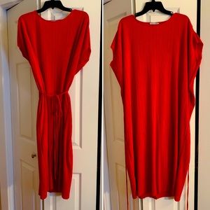 Red ZARA Shift Dress